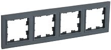 Рамка универсальная IEK Brite РУ-4-БрГ 4-м. графит картинка